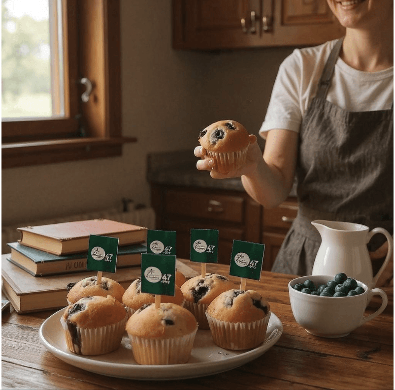MUFFINS DE VAINILLA Y ARANDANOS - AURATECH | Dilo con Chocolate