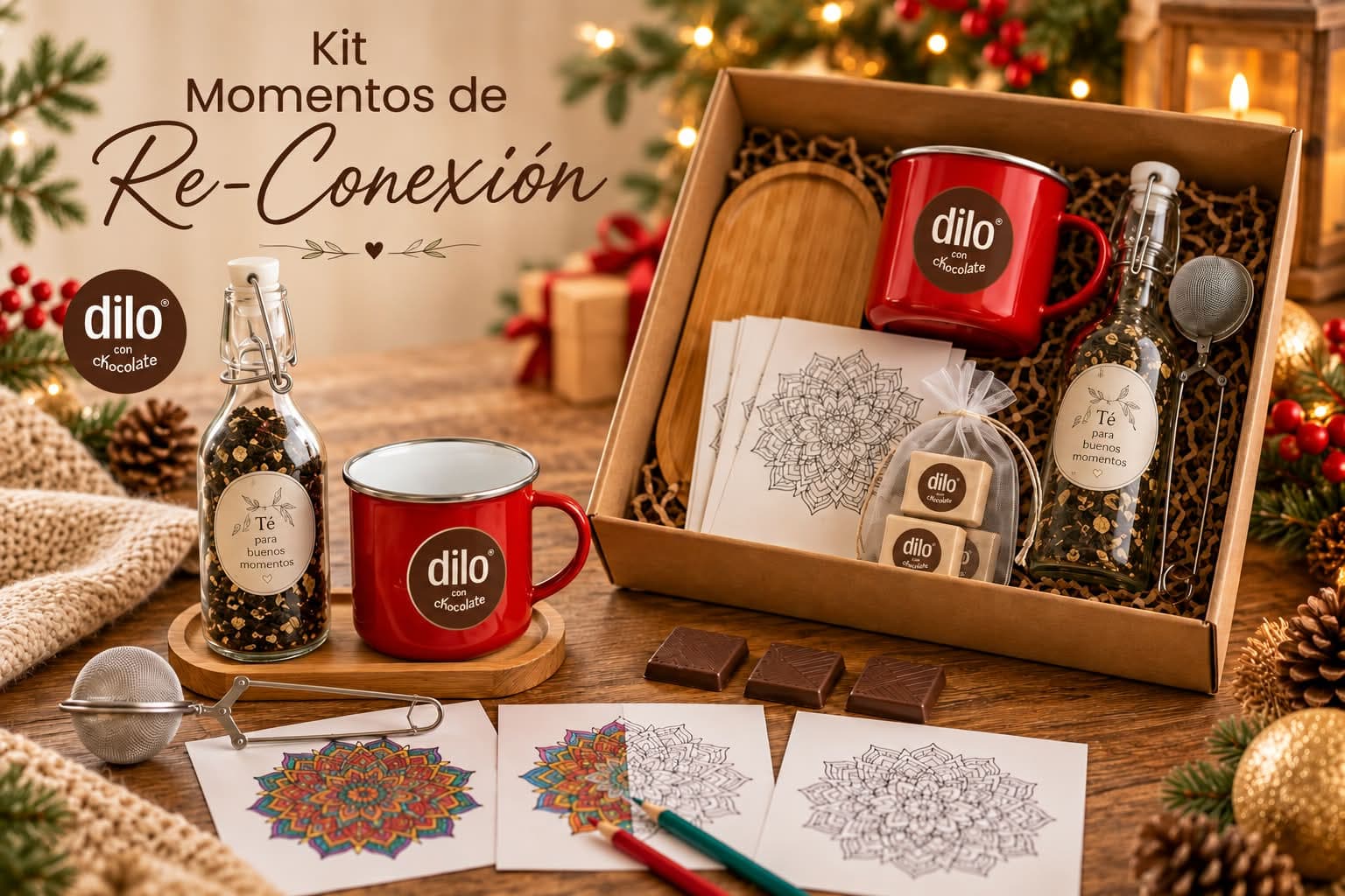 KIT "MOMENTOS DE RE-CONEXION" - AURATECH | Dilo con Chocolate